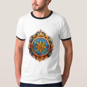 "Spiritual Growth & Beauty" Mystical Tattoo-Style  T-Shirt