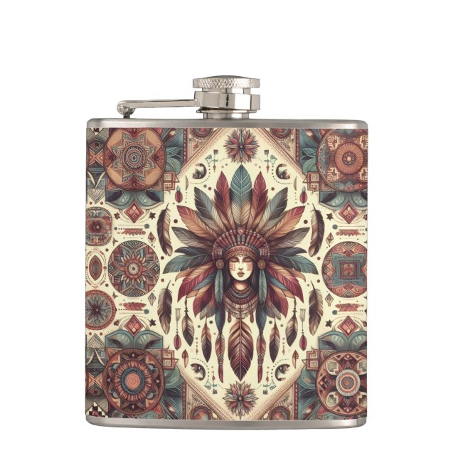 Spiritual Guidance  Hip Flask (Front)