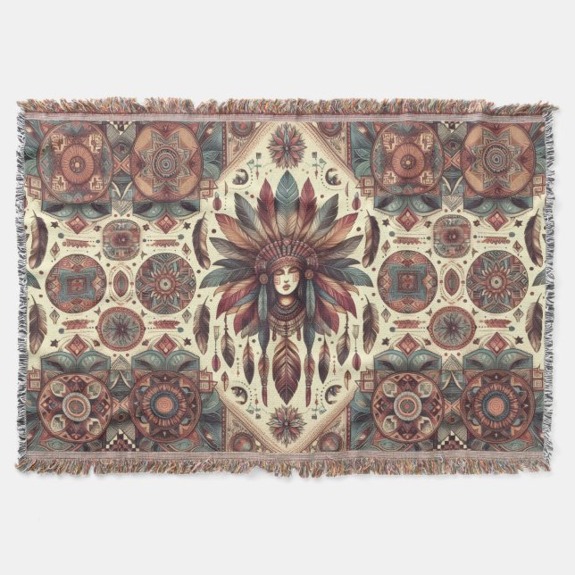 Spiritual Guidance  Throw Blanket (Front)