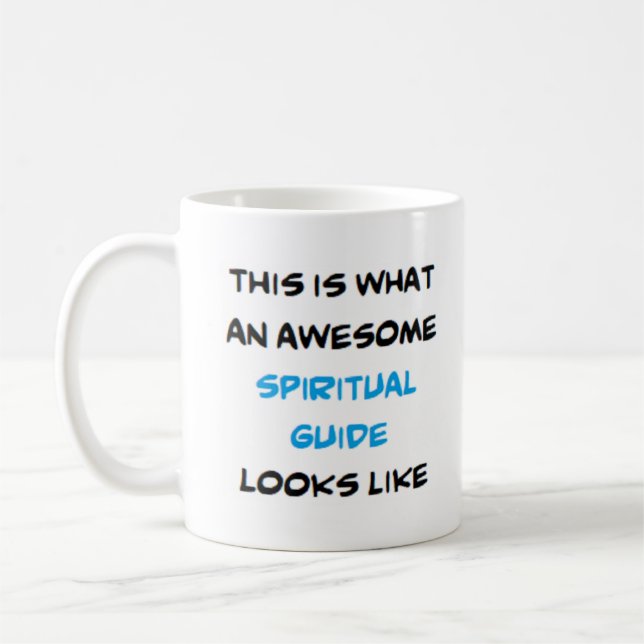 spiritual guide, awesome coffee mug (Left)