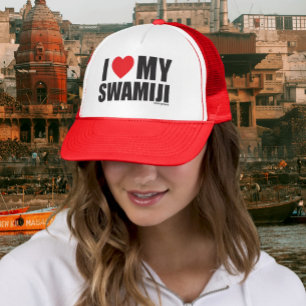 Spiritual Guru Yoga I Love My Swamiji Trucker Hat