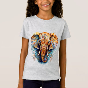 Spiritual Harmony: The Colourful Elephant Mind T-Shirt