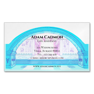 Spiritual healer / author / mystical / artistic magnetic business card