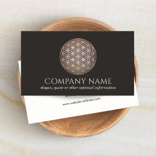 Spiritual Healer Flower Of Life Business Card