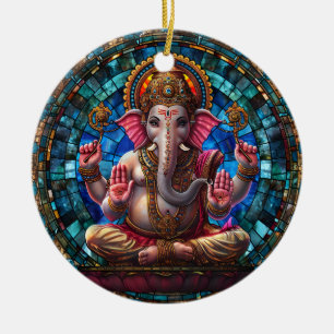 Spiritual Hindu Deity Keychain Religious Hindu God Ceramic Tree Decoration