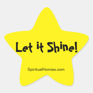 Spiritual Homies - "Let it Shine" star sticker