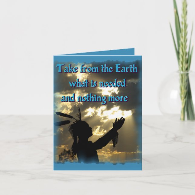 Spiritual Indian Card (Front)