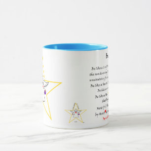 Spiritual, inspirational star angel mug