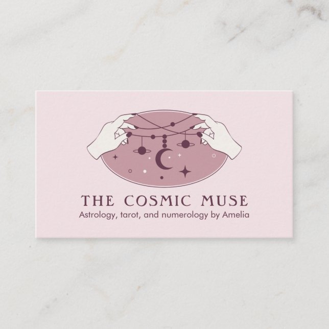 Spiritual Jewellery Designer, Astrologer, Psychic Business Card (Front)