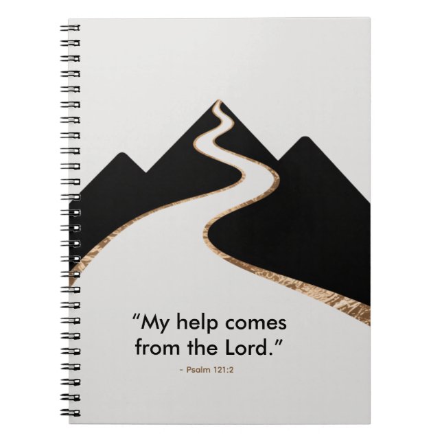Spiritual Journey Notebook - Guided Mountain Path  (Front)