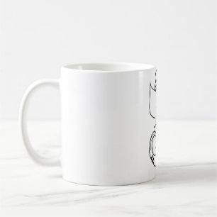 Spiritual Lord Shiva Ganesha Line Art Sketch Coffe Coffee Mug