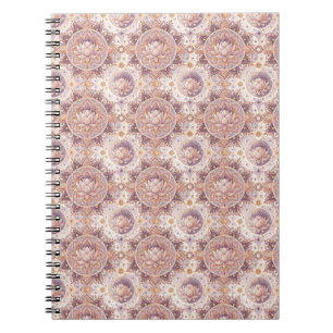Spiritual Lotus Flower - Floral Mandala Pattern Notebook