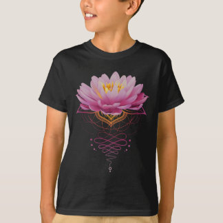 Spiritual Lotus Flower Unalome Zen Meditation Yoga T-Shirt