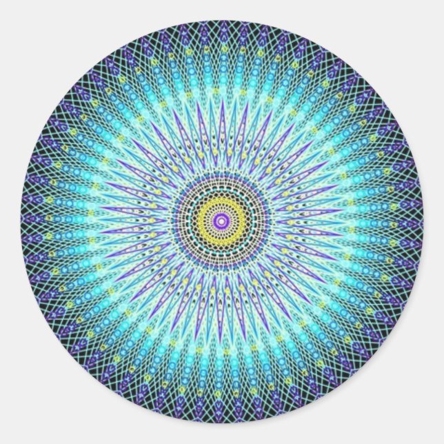 Spiritual Mandala Gifts Classic Round Sticker (Front)