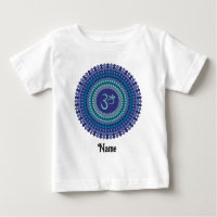 Spiritual Mandala Om Purple Aqua Blue Customised