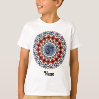 Spiritual Mandala Yoga Om Rust Blue Customised