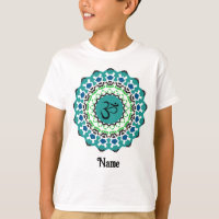 Spiritual Mandala Yoga Om Symbol Blue Customised