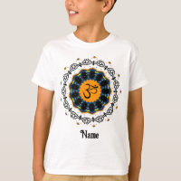 Spiritual Mandala Yoga Om Symbol Blue Customised
