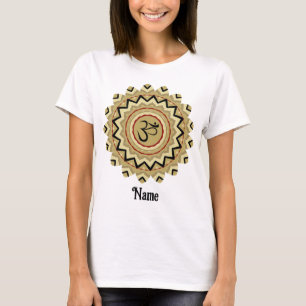 Spiritual Mandala Yoga Om Symbol Retro Customized T-Shirt