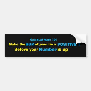 Spiritual Math 10124A-bumper sticker