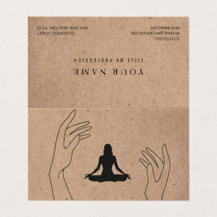 Spiritual Minimal Professional Logo Yoga Business Card