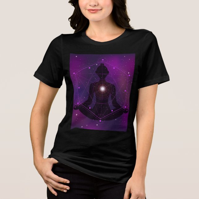 Spiritual mystic zen. Tri-Blend shirt (Front)