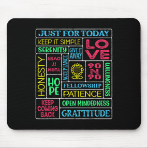 Spiritual Narcotics Anonymous Garden Mouse Pad
