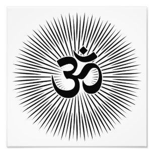 Spiritual Om Design Photo Print
