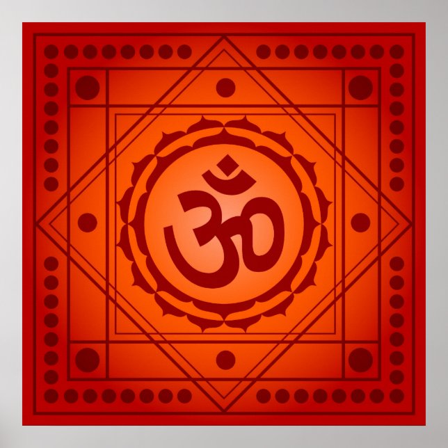 Spiritual Om Design Poster (Front)