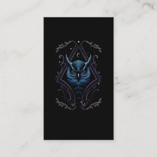 Spiritual Owl Moon Birdwatching Business Card