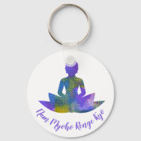 Spiritual Pastel Patchwork Halftone Lotus Yoga Nam