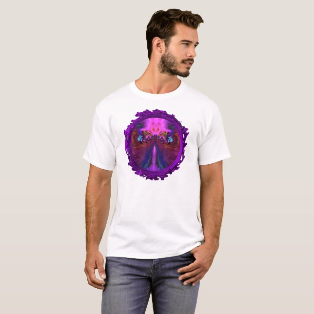 Spiritual Pink Eyes Man T-Shirt (Front Full)