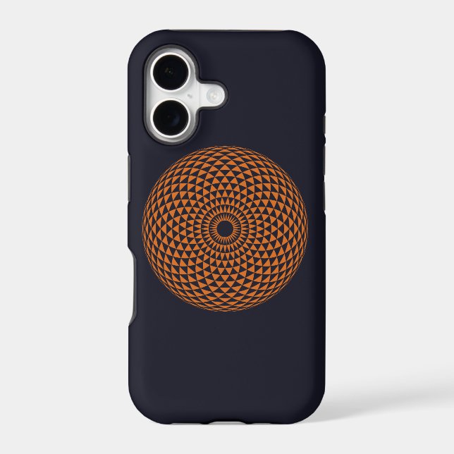 Spiritual Red Black White Mandala Geometric Art (Back)