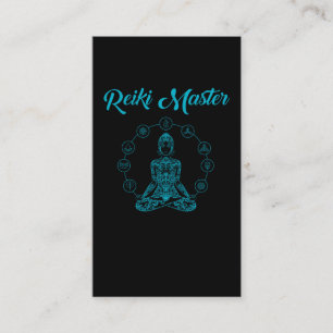 Spiritual Reiki Master Energy Meditation Therapy Business Card