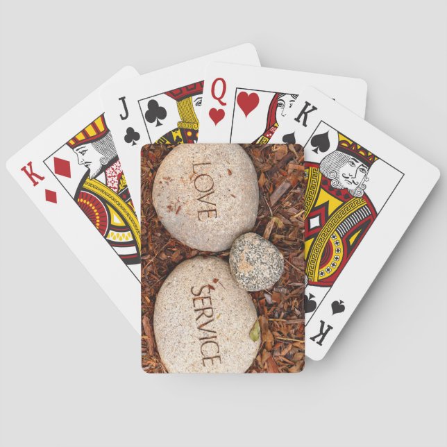 Spiritual Religious Stone Playing Cards (Back)