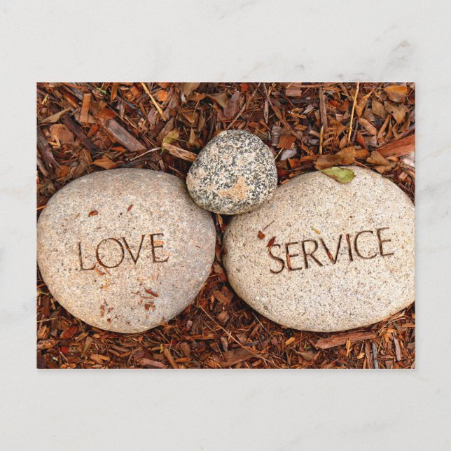 Spiritual Religious Stone Postcard (Front)