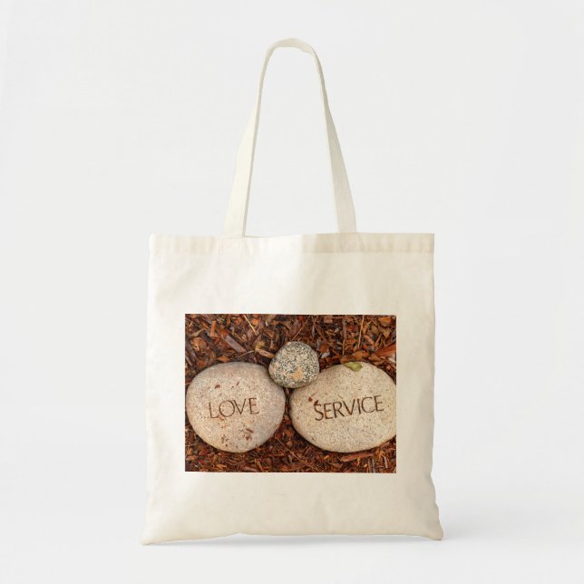 Spiritual Religious Stone Tote Bag (Front)