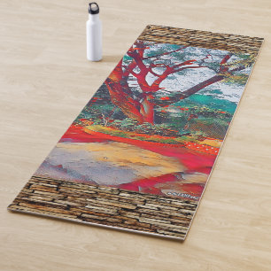 Spiritual Retreat Nature Scenery Meditation Tree Yoga Mat