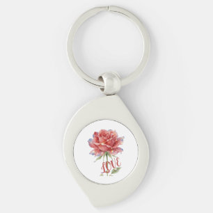 Spiritual Rose Love Key Ring