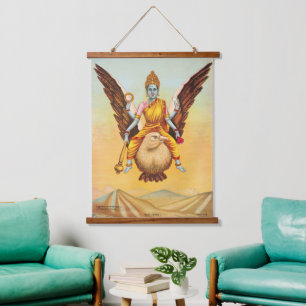 Spiritual Sarasvati Yoga Meditation Decor Art Hanging Tapestry