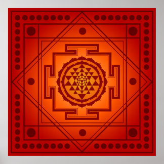 Spiritual Sri Yantra Poster