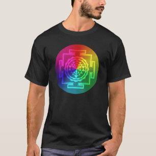 Spiritual Sri Yantra - Rainbow T-Shirt