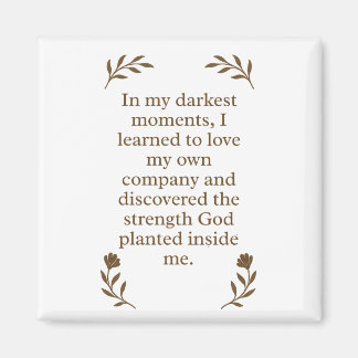 Spiritual Strength Christian Motivational Magnet