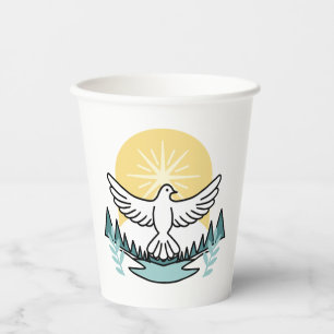 Spiritual Strength in God – Uplifting Christian Paper Cups