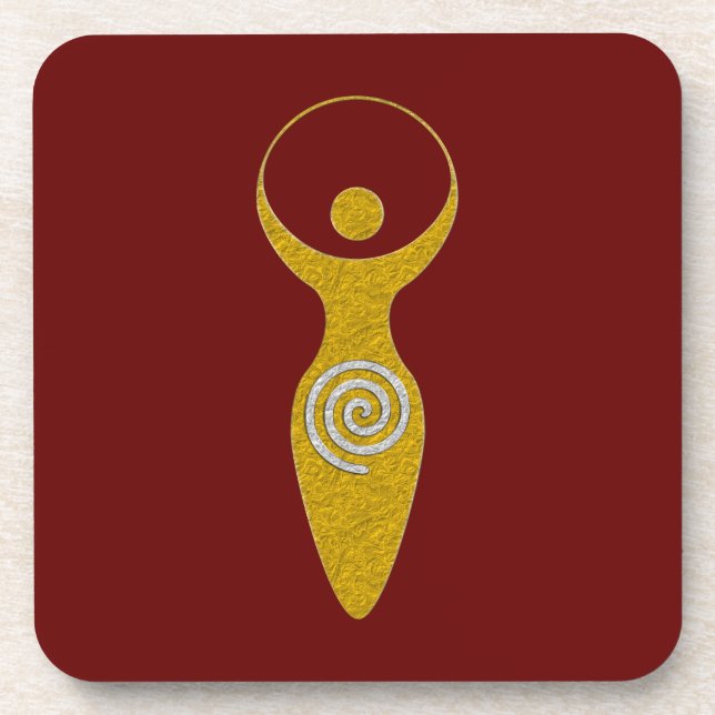 Spiritual Symbol - Goddess Of Earth Gaya 1 Neck Ti Coaster (Front)