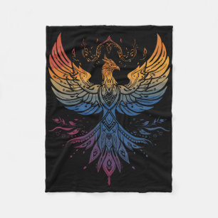 Spiritual Symbols And Sacred Geometry, A Colourful Fleece Blanket
