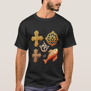 Spiritual Symbols Basic Dark T-Shirt
