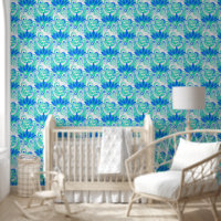 Spiritual Symbols Om Lotus - seamless pattern 2
