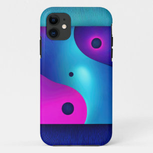 Spiritual Symmetry: Bright Abstract Yin Yang Case-Mate iPhone Case