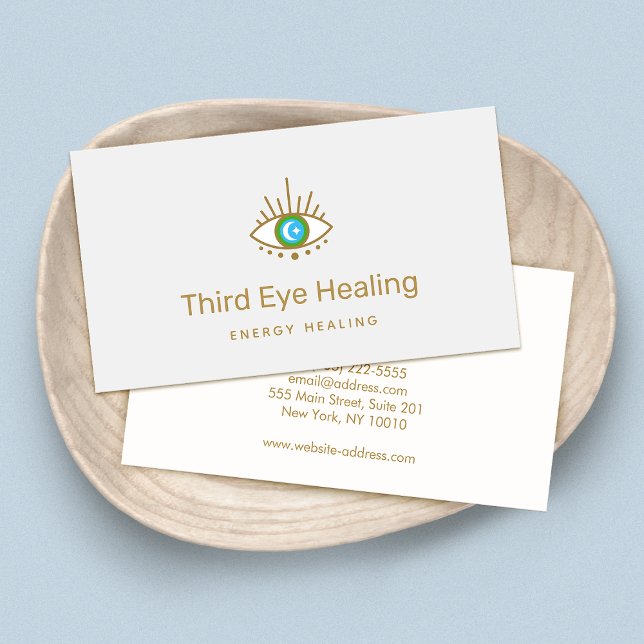 Spiritual Third Eye Logo Business Card (Creator Uploaded)